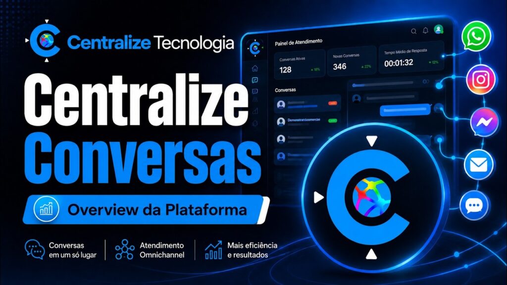 Capa do vídeo de overview da Centralize Conversas